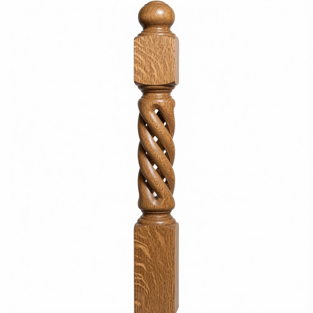 ORT-8660 5-1/2" x 50" Open Rope Twist, White Oak