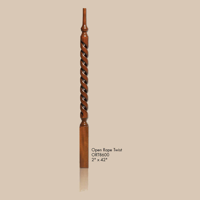 ORT-8600 42-inch Open Rope Twist Baluster