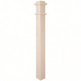 993PL Plain 4-3/4" x 56" Ranch Box Newel Post, Beech