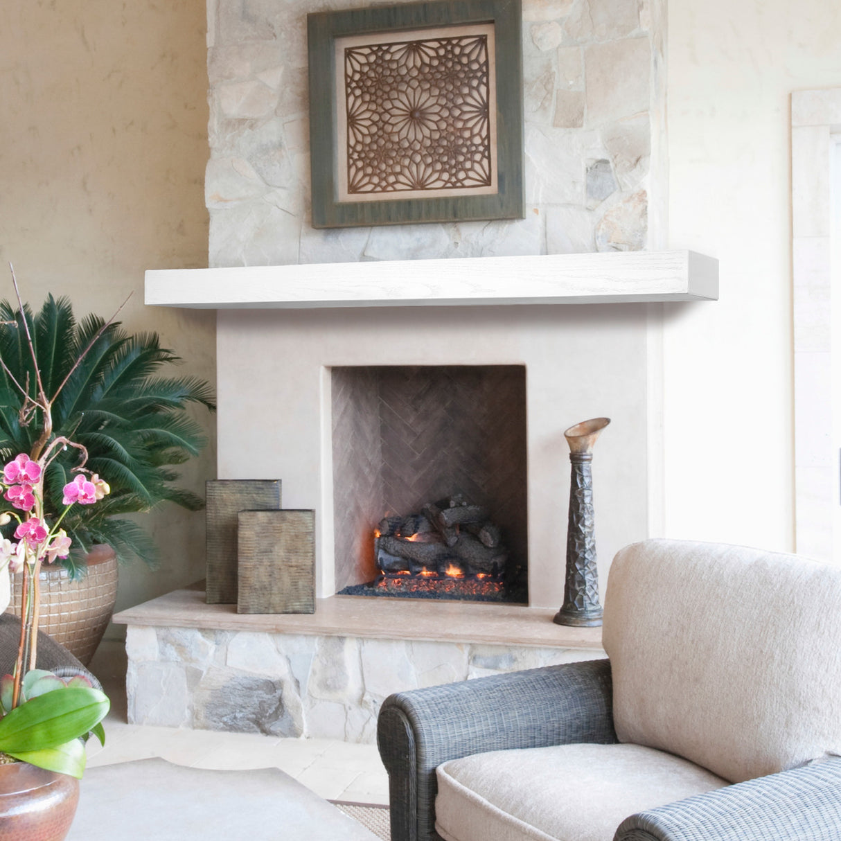 NCL Linear Non-Combustable Fireplace Mantel Shelf