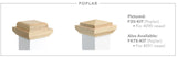 Poplar Newel Caps