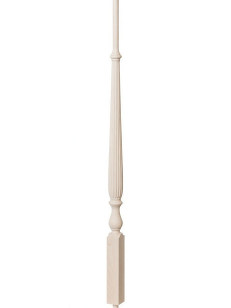 R-2715 40" Reeded Ohio Regency Stairways Baluster, Hard Maple