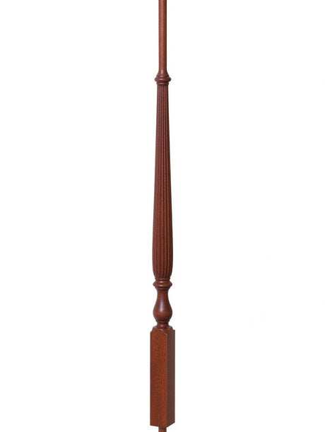 R-2715 40" Reeded Ohio Regency Stairways Baluster, Mahogany