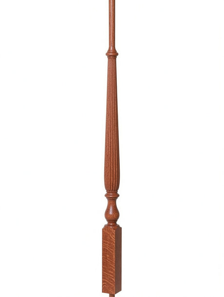 R-2715 36" Reeded Ohio Regency Stairways Baluster, Red Oak (2)