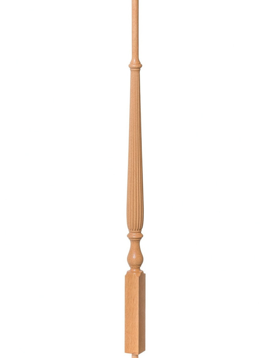 R-2715 40" Reeded Ohio Regency Stairways Baluster, Red Oak