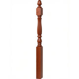 R-4600 (48") or R-4604 (60") Reeded Country Starting Newel, 3-1/4", American Cherry