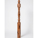 R-4600 (48") or R-4604 (60") Reeded Country Starting Newel, 3-1/4", Knotty Alder