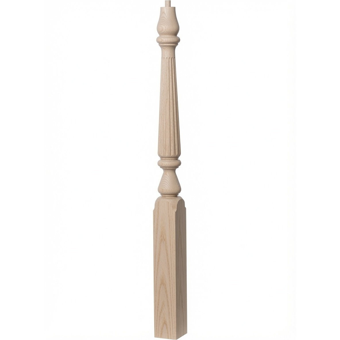 R-4811 (48"), or R-4815 (60") Ohio Series Pin Top Newel Post, Ash
