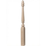 R-4811 (48"), or R-4815 (60") Ohio Series Pin Top Newel Post, Ash