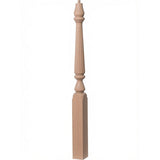 R-4811 (48"), or R-4815 (60") Ohio Series Pin Top Newel Post, Beech