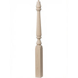R-4811 (48"), or R-4815 (60") Ohio Series Pin Top Newel Post, Birch