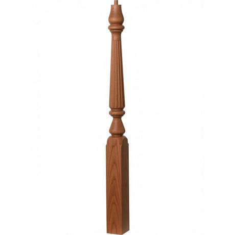 R-4811 (48"), or R-4815 (60") Ohio Series Pin Top Newel Post, Brazilian Cherry