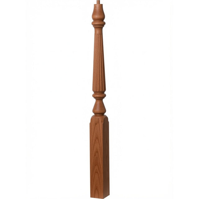 R-4811 (48"), or R-4815 (60") Ohio Series Pin Top Newel Post, Brazilian Cherry