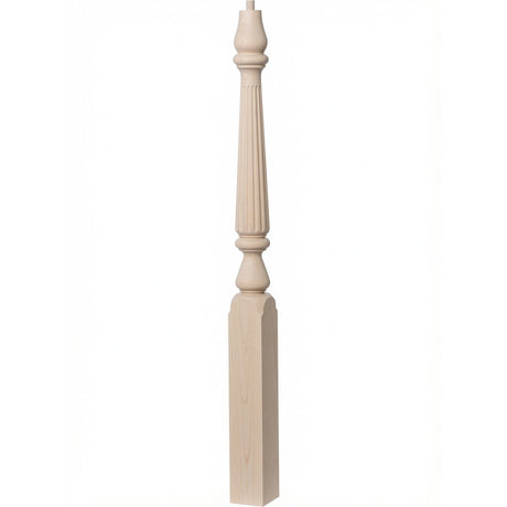 R-4811 (48"), or R-4815 (60") Ohio Series Pin Top Newel Post, Hard Maple