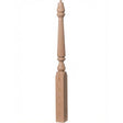 R-4811 (48"), or R-4815 (60") Ohio Series Pin Top Newel Post, Red Oak
