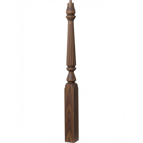 R-4811 (48"), or R-4815 (60") Ohio Series Pin Top Newel Post, Walnut
