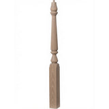 R-4811 (48"), or R-4815 (60") Ohio Series Pin Top Newel Post, White Oak