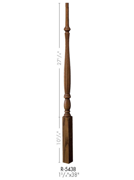R-5438 38-inch Reeded Country Classic Baluster