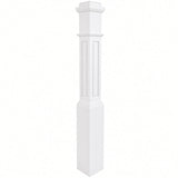 RP-4091 CNC Raised Panel Box Newel Post, Primed