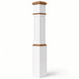 RP-4092 CNC Raised Panel Large Box Newel Post, Primed with Special Species Trim, 7-1/2" base x 55" Tall