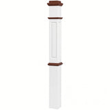 RP-4375-PSST CNC Raised Panel 4-3/4" x 62" Box Newel Post, Primed with Special Species Trim