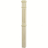 RP-4375 CNC Raised Panel Box Newel Post, Poplar
