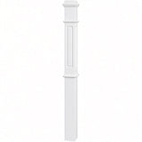RP-4375 CNC Raised Panel Box Newel Post, Primed