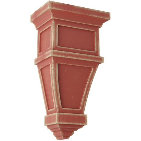Alpine Wood Vintage Decor Corbel (CORWD06X04X11AP) Salvage Red