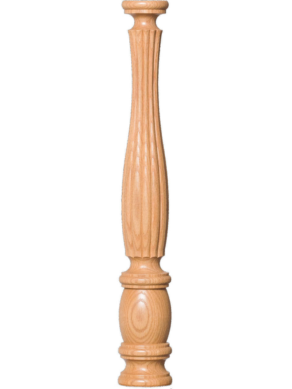 R-5711 48" Pin Top Reeded Utah Classic Starting Newel Post