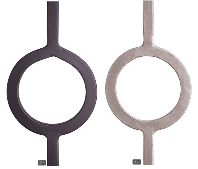 HF16.6.2 Oval Tubular Steel Baluster, Available Powder Coatings:  Satin Black or Ash Gray.