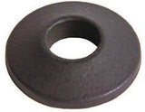 Modern Disk Shoes for Round Balusters, Satin Black (STB)