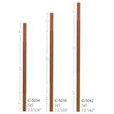 C-5034 Series of Chamfered S4S Baluster