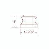SH900 Flat Shoe with Set Screw Dimensional Information