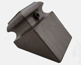 SH904 12mm Slanted Shoe with Set Screw (Nickel pictured)