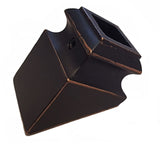 SH904 12mm Slanted Shoe with Set Screw (Rubbed Copper pictured)