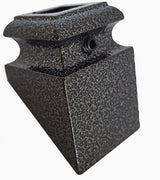SH904 12mm Slanted Shoe with Set Screw (Silver Vein pictured)