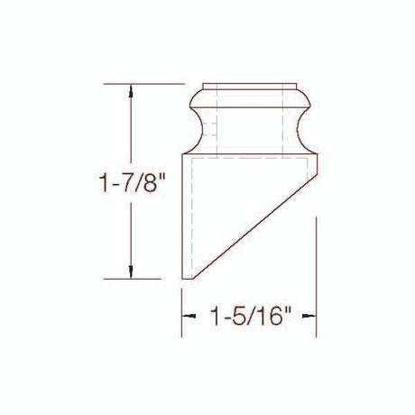 SH905 Slanted Shoe Dimensional Information