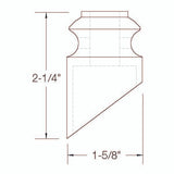 SHR904 12mm Slanted Light Shoe with Set Screw