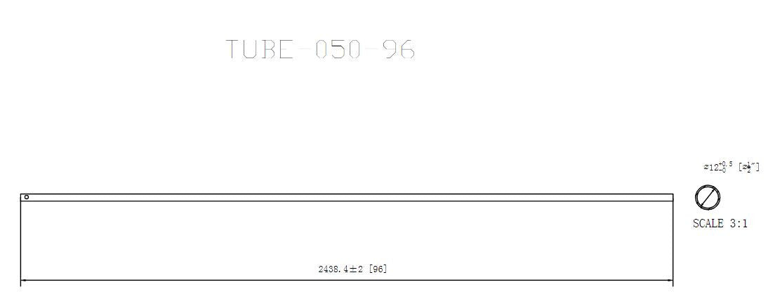 Coffman Horizontal Tubes 1/2" CADD