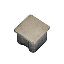 SS105 Square End Cap for 40mm Stainless Steel, 304 Satin