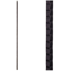 HF16.1.7-T Hammered Straight Bar Iron Baluster