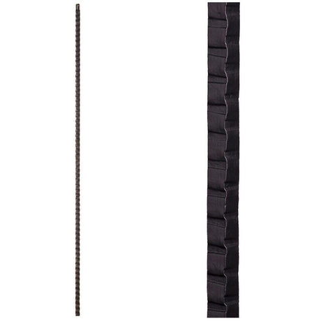 HF16.1.7-T Hammered Straight Bar Iron Baluster