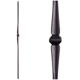 HF16.5.2-T Tubular Single Knuckle Gothic Iron Baluster