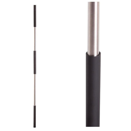Satin Black Base on Stainless Steel Baluster (16.4.1SS) Three Sleeves