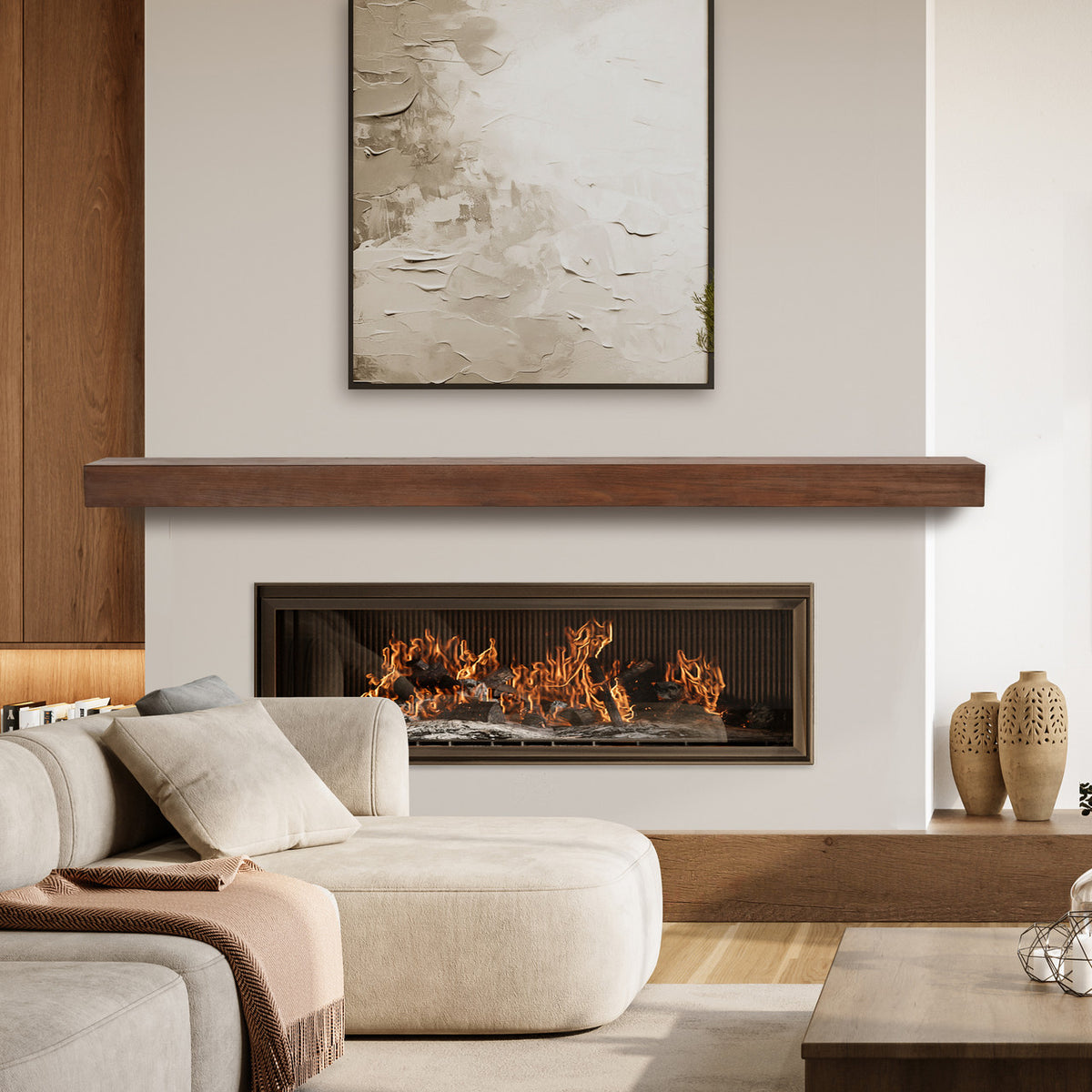 NCL Linear Non-Combustable Fireplace Mantel Shelf