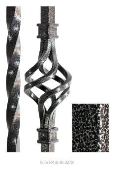 Black Silver Powder Coating