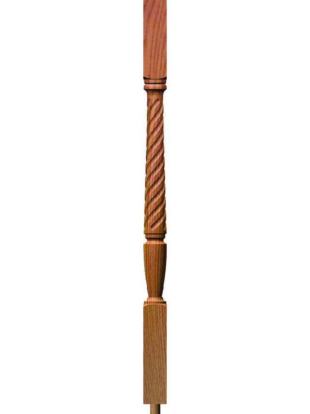 T-2242 42" Twist Bunker Hill Elegant Rise Baluster