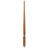 T-2015 1-3/4" Twist Bunker Hill Stair Baluster, Available in 31", 34", 36", 39", 42", and 48", Alder