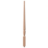 T-2015 1-3/4" Twist Bunker Hill Stair Baluster, Available in 31", 34", 36", 39", 42", and 48", Beech