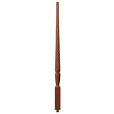 T-2015 1-3/4" Twist Bunker Hill Stair Baluster, Available in 31", 34", 36", 39", 42", and 48", Brazilian Cherry